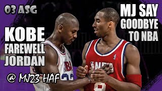 Kobe Bryant vs Michael Jordan Highlights 2003 AllStar Game  Kobe Farewell Jordan [upl. by Fleda]