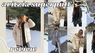 NEW ARITZIA SUPER PUFF JACKET REVIEW  TRYON  best winter jacket 2021 [upl. by Valerio721]