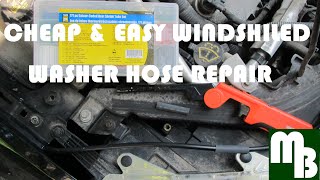 Cheap amp Easy Windshield Washer Fluid Hose Repair [upl. by Docilla]