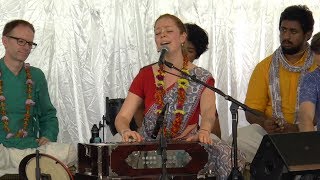 HG Jahnavi Harrison  Sacred Sound Kirtan 2017  Day 3 AM [upl. by Eittocs]