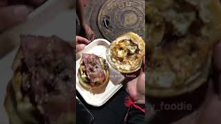 ULTIMATE BEEF BURGER in Chennai  The Trichy Foodie shorts streetfoodindia chennai streetfood [upl. by Wald]