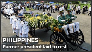 Former Philippine President Benigno Aquino buried in Manila [upl. by Kevon]