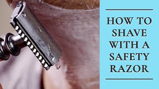 How to Shave with a Safety Razor  DoubleEdged Razor Shaving [upl. by Hart287]