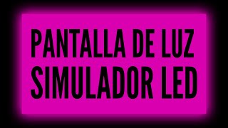 PANTALLA LED ROSA FUCSIA  Simulador Led  NEON ✨ 10 Horas [upl. by Liauqram]