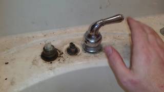 Moen Monticello faucet removal [upl. by Akitahs]