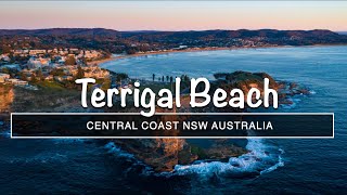 Australia  Terrigal Beach Central Coast 4K Drone Flyaround [upl. by Nibbs]