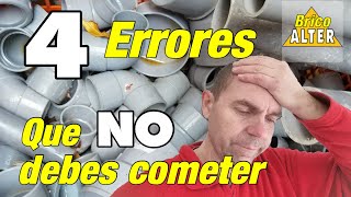 COMO PEGAR PVC 4 ERRORES A EVITAR 002 COMO PEGAR TUBERIAS DE PVC UNIR PVC [upl. by Annairam]