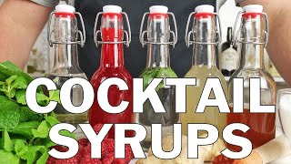 5 x Essential syrups for making cocktails [upl. by Naitsabas363]