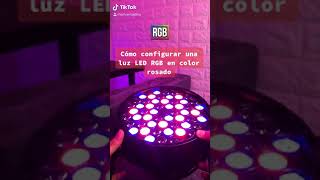 💗 Cómo configurar una luz LED en COLOR ROSADO  Rápido y Fácil⚡ [upl. by Magel819]