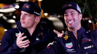 On The Sofa with Daniel Ricciardo and Max Verstappen [upl. by Dahc]