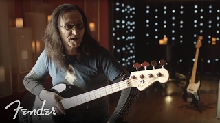 Rushs Geddy Lee on his Fender USA Geddy Lee Jazz Bass  Fender [upl. by Yslek]