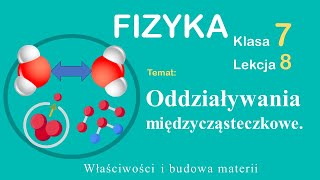 Fizyka Klasa 7 Lekcja 8 Oddziaływania międzycząsteczkowe [upl. by Acirehs353]