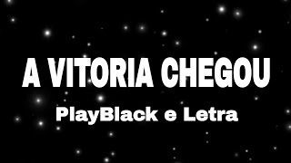 A VITORIA CHEGOU AURÉIA DOURADO  PLAYBLACK E LETRA [upl. by Lahcim]