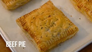 EASY BEEF PIE RECIPE PUFF PASTRY PIE [upl. by Oinolopa]