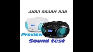 Auna Roadie DAB  Preview  Sound test 🎶 [upl. by Hnid]