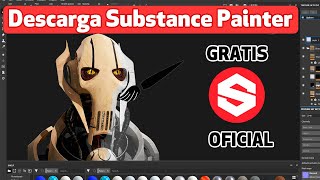 Descargar Substance Painter GRATIS Software de TEXTURAS [upl. by Gnok]