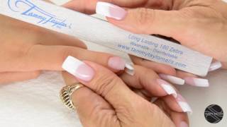 ♡ Tammy Taylor Nail Tutorial Sculptured Short Acrylic Nail [upl. by Gausman623]