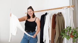 MEIN KLEIDERSCHRANK  Minimalistisch nachhaltig fair  Capsule Wardrobe [upl. by Nosneh879]