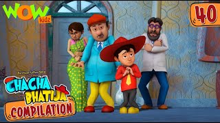 Chacha Bhatija  Compilation 40  Funny Animated Stories  Wow Kidz [upl. by Babara]