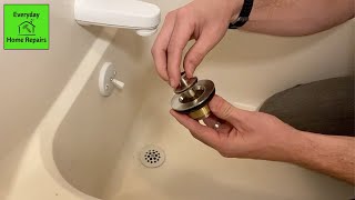 HOW TO REMOVE AND REPLACE A TUB DRAIN [upl. by Nunciata]