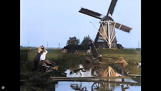 4k 50 fps colorized 18961899 Scenes of daily life The Netherlands and Berlin [upl. by Saitam]