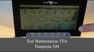 Test Wetterstation Tempesta 300 TFA [upl. by Ellita]