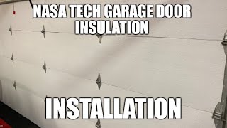 Nasa Tech Garage Door Insulation Install [upl. by Antonie]