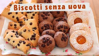 BISCOTTI di PASTA FROLLA SENZA UOVA  Un impasto per Mille Forme  Ricetta Facile [upl. by Honora]