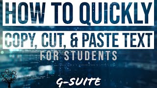 How to Quickly Copy Cut amp Paste Text [upl. by Farver]