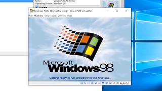 Windows 98 on VirtualBox  How to do it properly 32bit Graphics ACPI and Internet Access [upl. by Nelleeus]