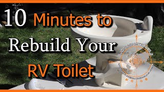 HOW TO THETFORD RV TOILET REBUILD  RV LIVING [upl. by Kcirrem786]