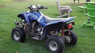 90cc ATV Rev LimiterGovernor Removal  Top Speed Run [upl. by Kerrin479]