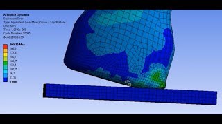 ANSYS Workbench 181 Tutorial 12 Bottle Drop  Explicit Dynamics  Impact  Drop Test  FEA [upl. by Ardnac953]