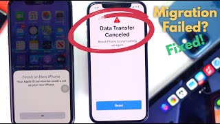 Easy Fixed Data Transfer Cancelled Reset iPhone to start setting up againquot [upl. by Hardner]