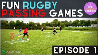 Fun Rugby Passing Games  Catch Pass Games for ALL Ages  Episode 1  GDD Rugby Coaching amp Analysis [upl. by Raama204]