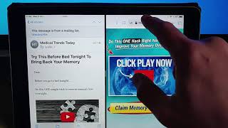 iPad Turn off Split Screen in Emails [upl. by Addis]