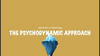 ALevel Psychology AQA The Psychodynamic Approach [upl. by Zina]