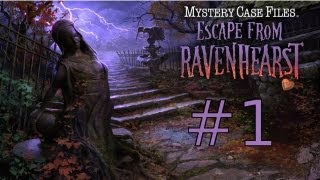 Mystery Case Files Escape from Ravenhearst Walkthrough part 1 [upl. by Iviv]