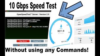 iPerf3 Alternative with a GUI 10Gbps Network Speed Test [upl. by Aihpos]