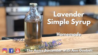 Lavender Syrup  Easy and Fun to make simple syrup [upl. by Haela]