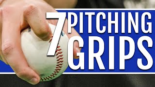 7 Baseball Pitching Grips Cheat Sheet Included [upl. by Newkirk695]