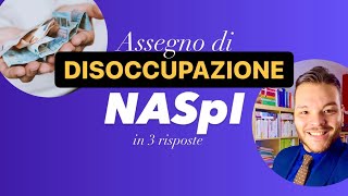 DISOCCUPAZIONE NASPI 3 COSE DA SAPERE [upl. by Brinson]