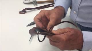 How to Tie the Saddlemakers Latigo Knot [upl. by Litnahs982]