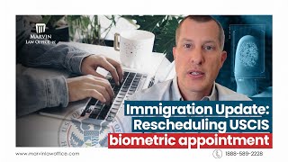 Immigration Update Rescheduling USCIS Biometric Appointment Online [upl. by Faunia]