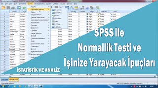 Normallik Testi SPSS Normal dağılım testi Normal Dağılmayan Veri için Çözümler [upl. by Humph452]