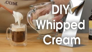 DIY whipped cream in 60 seconds [upl. by Ahsatel]