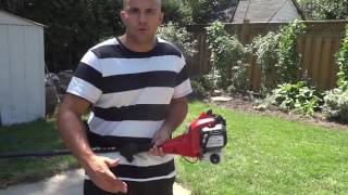 Homelite Curved Shaft Gas String Trimmer Review [upl. by Osmo]