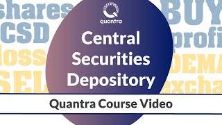 Central Securities Depository  CSD  Stock Market Basics  Free Quantra Course [upl. by Repmek]