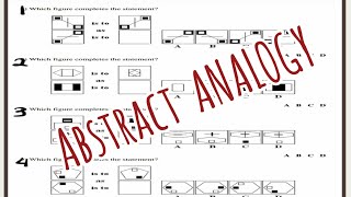 ABSTRACT Which figure complete the statement  Analogy [upl. by Etteoj722]