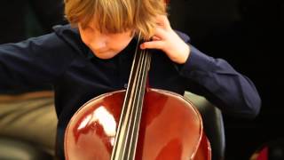 A Dvorak  Humoresque for cello and piano  Leonard Razboršek 8 years old [upl. by Cochrane]